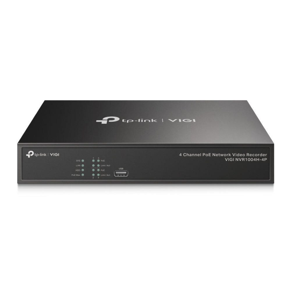 VIGI NVR1004H-4P - TP-LINK VIGI 4 Channel PoE+ Network Video Recorder