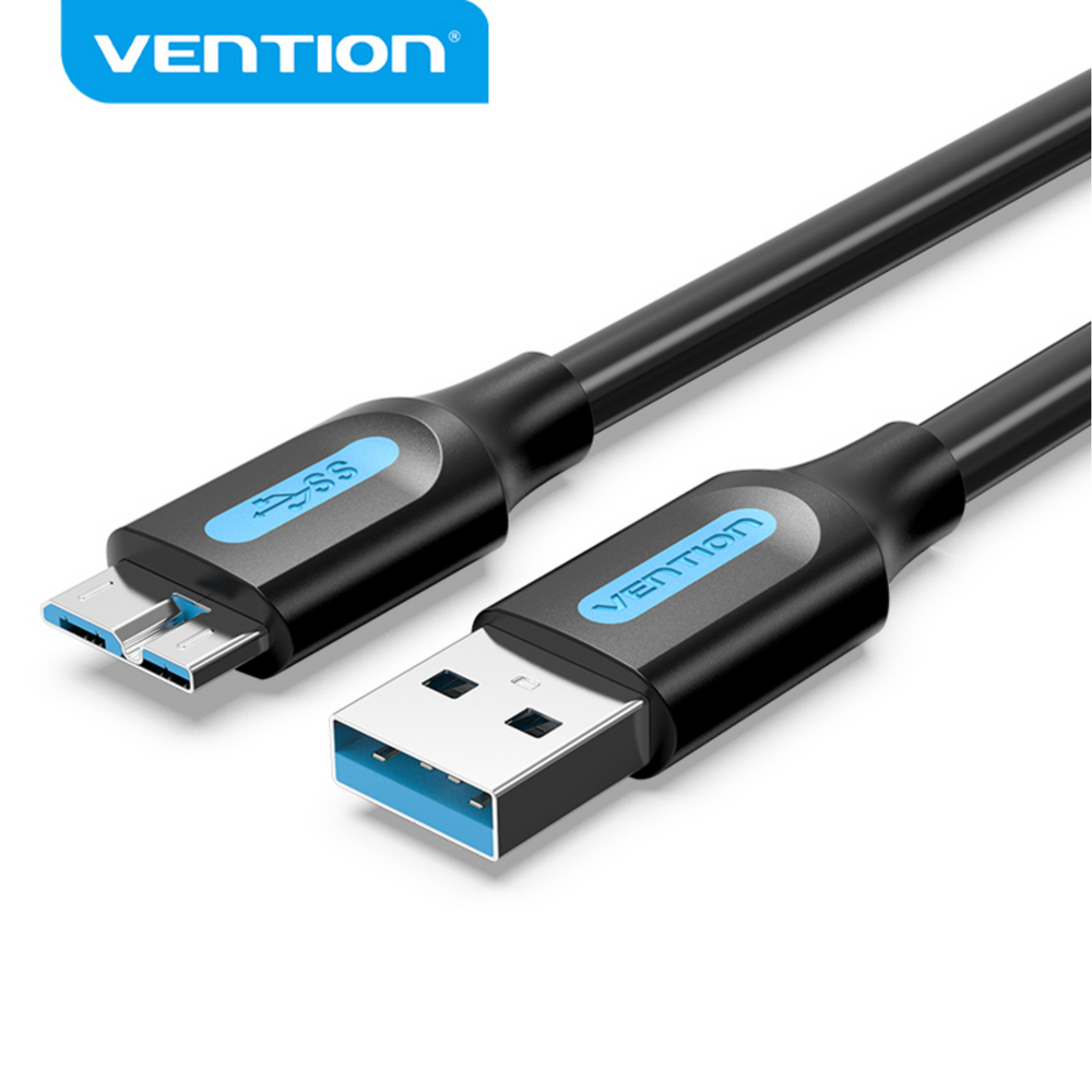 VEN-COPBF - Vention USB 3.0 A Male to Micro-B Male Cable 1M Black PVC Type