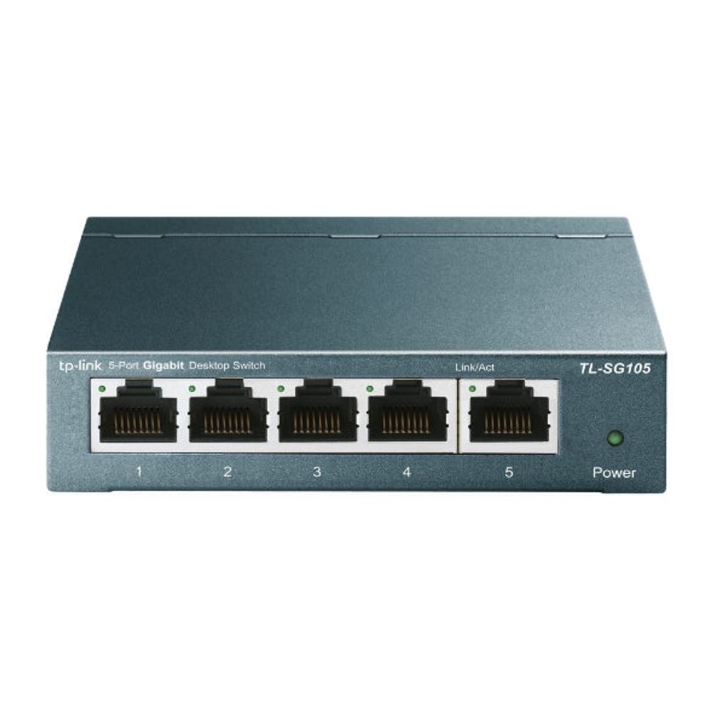 TL-SG105 - TP-Link TL-SG105 Steel housing 5-Port 10/100/1000Mbps Desktop Switch