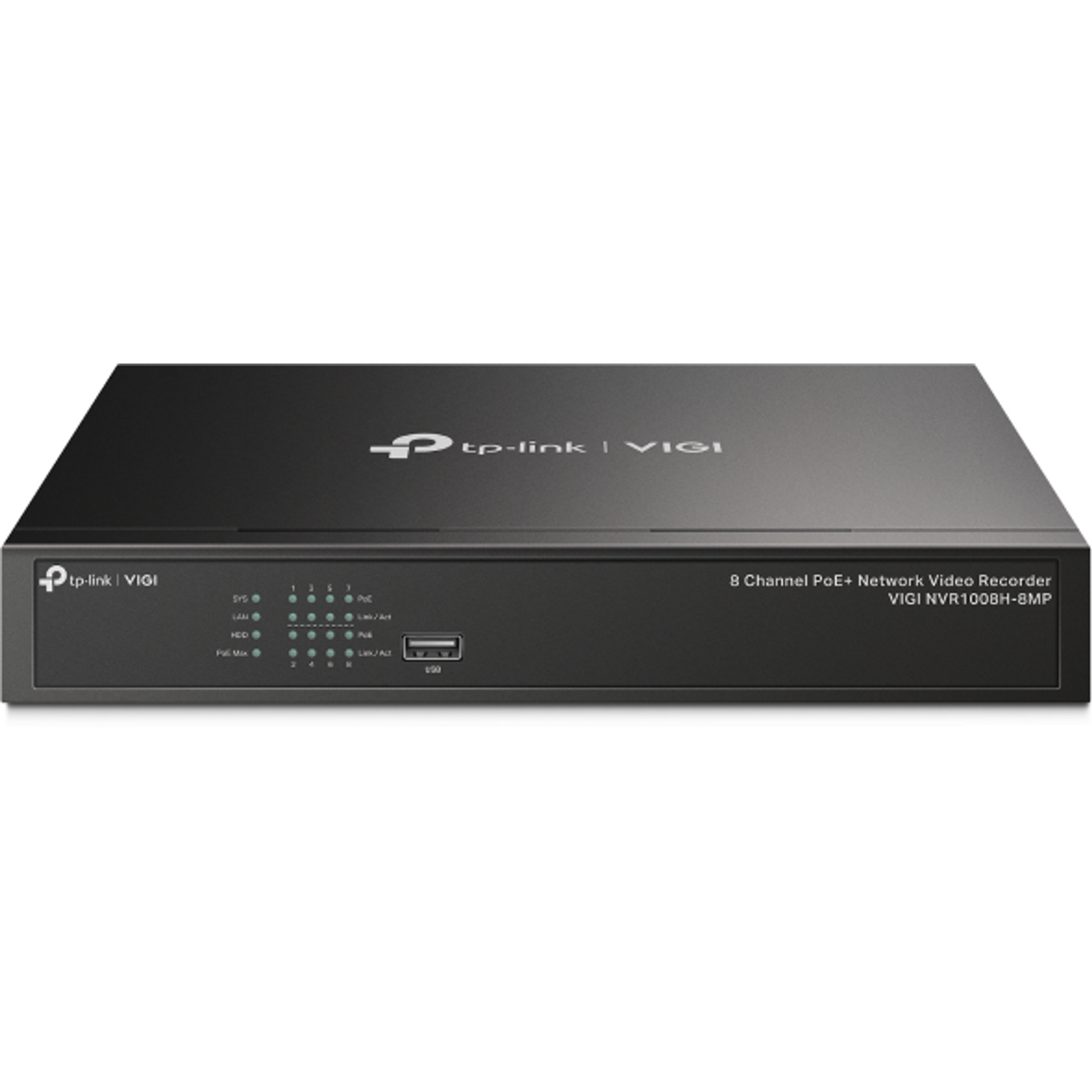 VIGI NVR1008H-8MP - TP-Link 8 Channel PoE+ Network Video Recorder