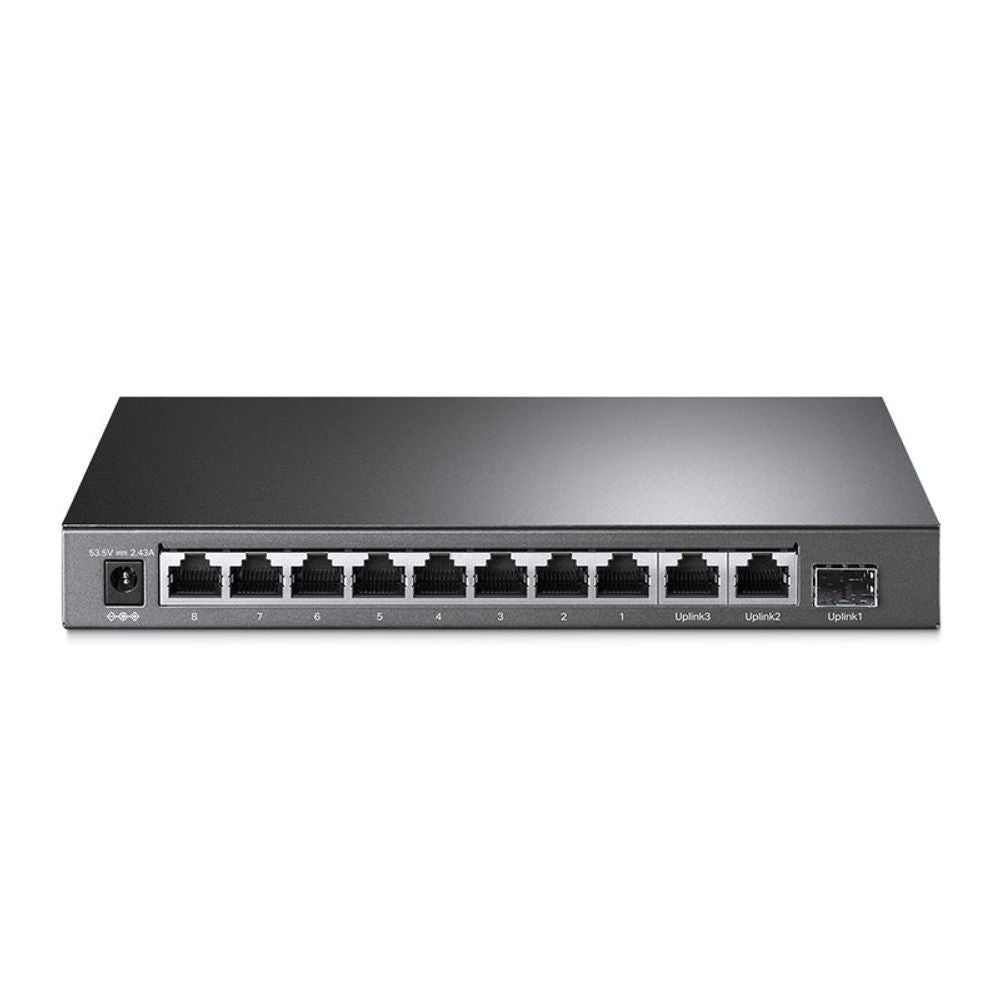 TL-SL1311P - TP-Link 8-Port 10/100Mbps + 3-Port Gigabit Desktop Switch with 8-Port PoE+