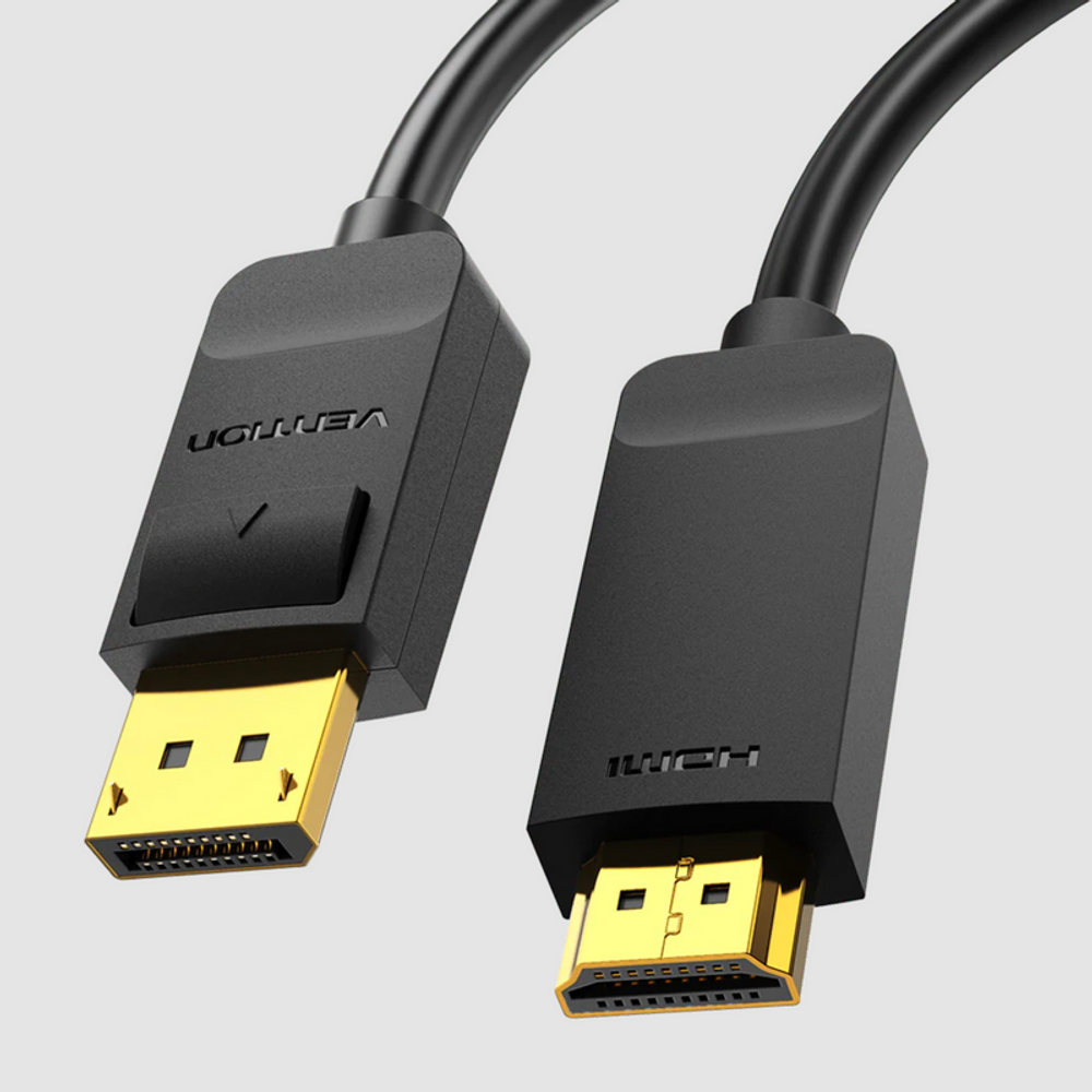 VEN-HAGBI - Vention 4K DisplayPort to HDMI Cable 3M Black