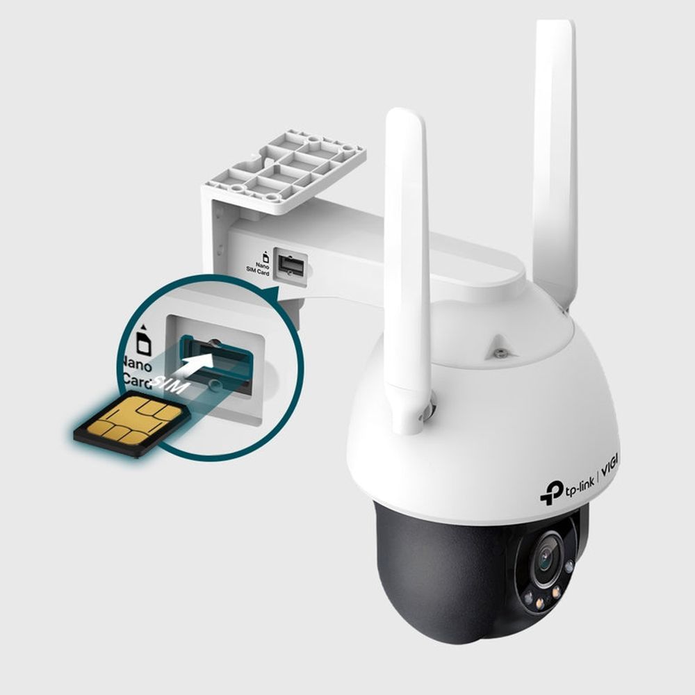 TL-VIGIC540-4G(4MM) - TP-Link VIGI C540-4G(4mm), VIGI 4MP Outdoor Full-Color 4G Pan Tilt Network Camera