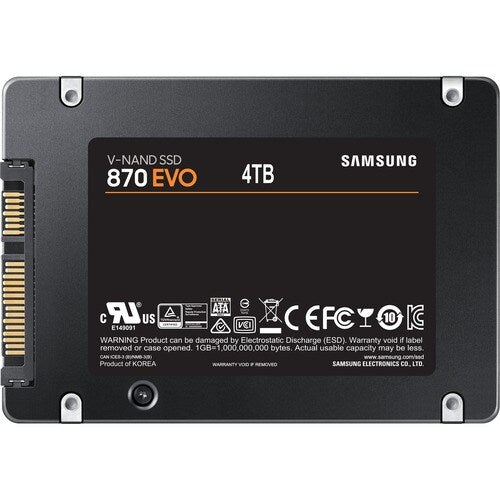 MZ-77E4T0BW - Samsung 870 EVO MZ-77E4T0BW 4 TB Solid State Drive - 2.5" Internal - S