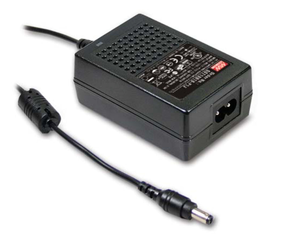 GST18A12-P1J - Mean Well 18W Desktop Power Supply 85-264/12VDC 1.5A