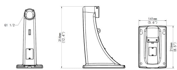 UniView TR-WE45-A-IN - Weatherproof Aluminium Alloy Wall-mount Bracket for PTZ