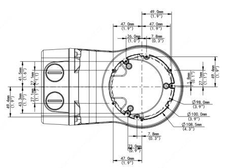 UniView TR-JB07/WM03-F-IN - Weatherproof Aluminium Alloy Wallmount Bracket