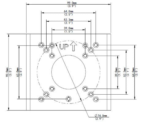 UniView TR-UP06-B-IN - Weatherproof Pole-Mount Adapter / Bracket