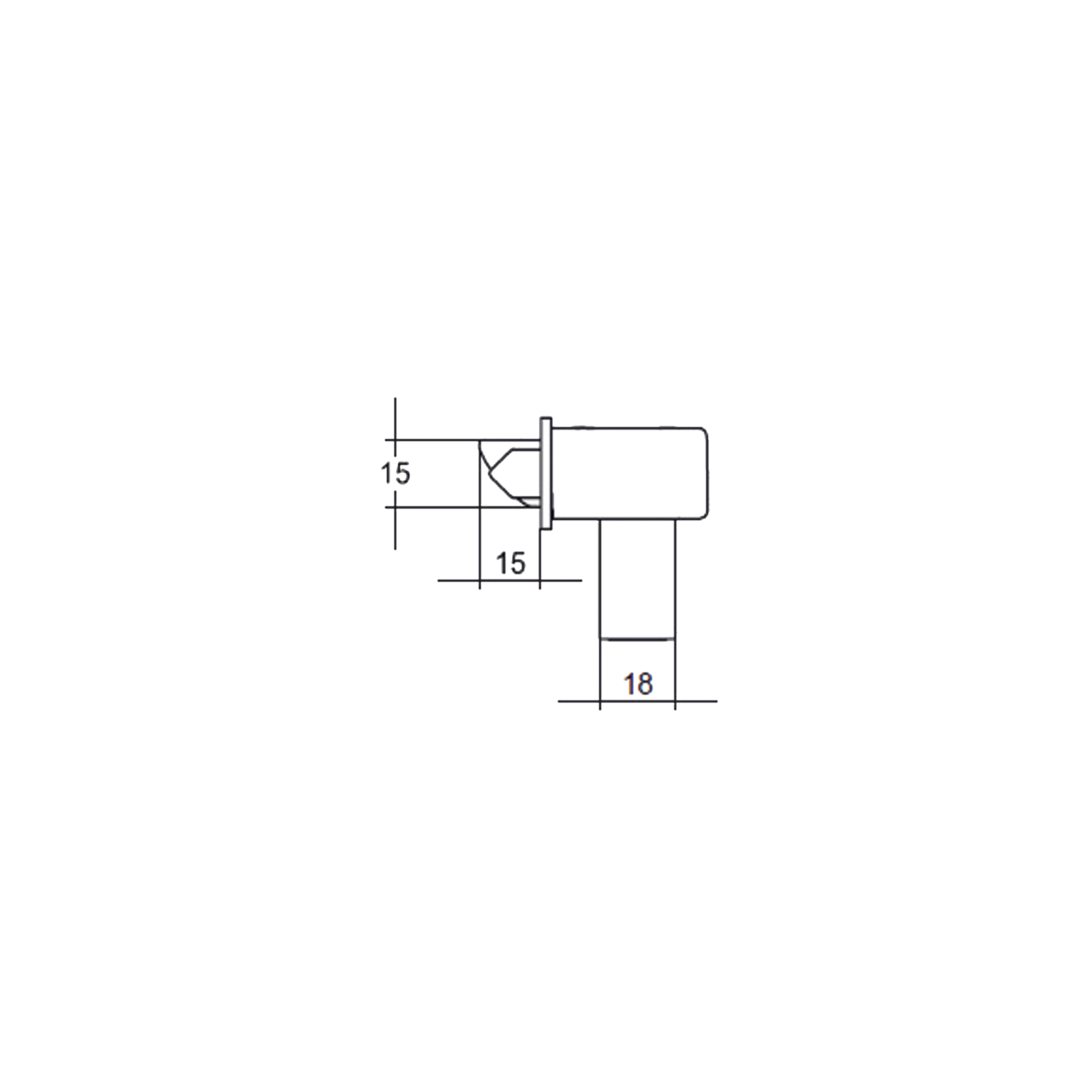 5782CTXNZSS - Lock 30mm Backset to Suit Cortex Escutcheons NZ Stainless Steel