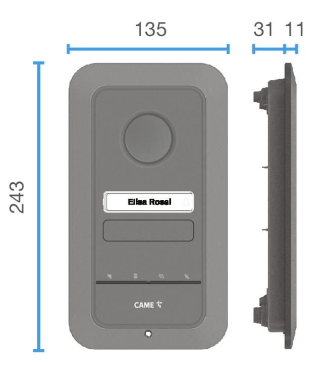 BPT-LHS-A-Kit - BPT Audio Entry Panel, impact resistance, expandable to 4 calls