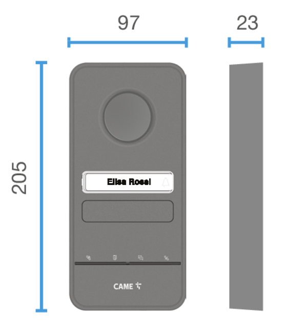 BPT-LHS-A-Kit - BPT Audio Entry Panel, impact resistance, expandable to 4 calls