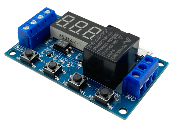 AT2-PCB - Universal timer board 5V -30V DC with 9 selectable time mode