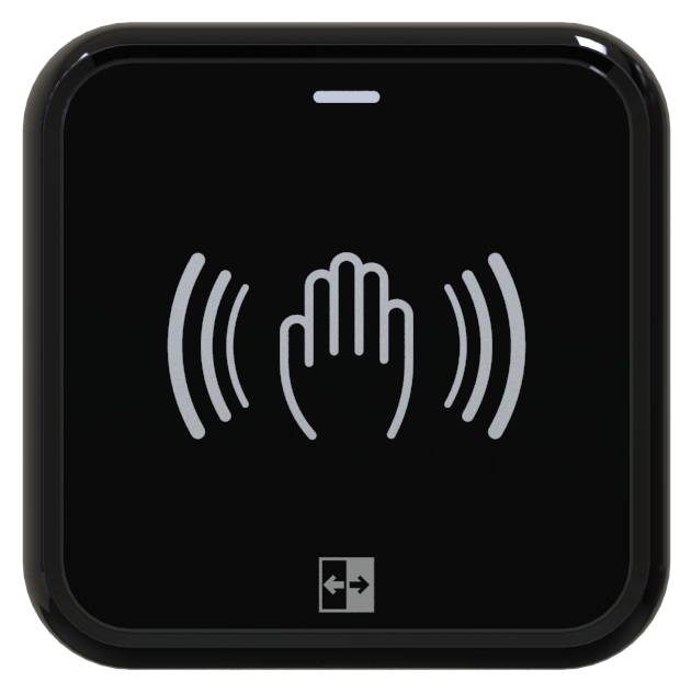 Hotron AerWave - Hygienic, touchless and wireless automatic door activation switch & RX