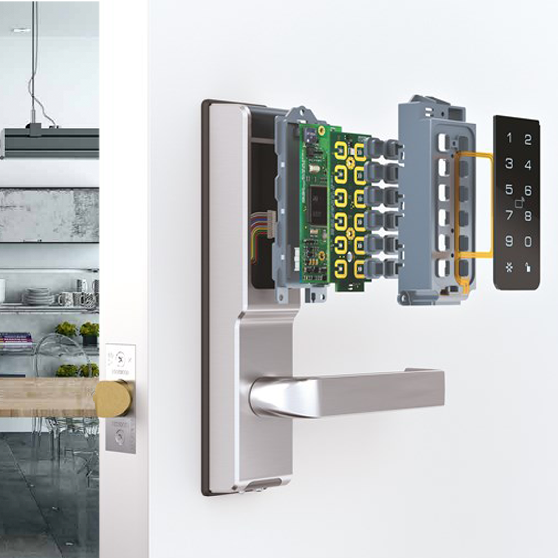 CTX530SC/530 - Lockwood CORTEX®Digital Lock Card + PIN with Latch