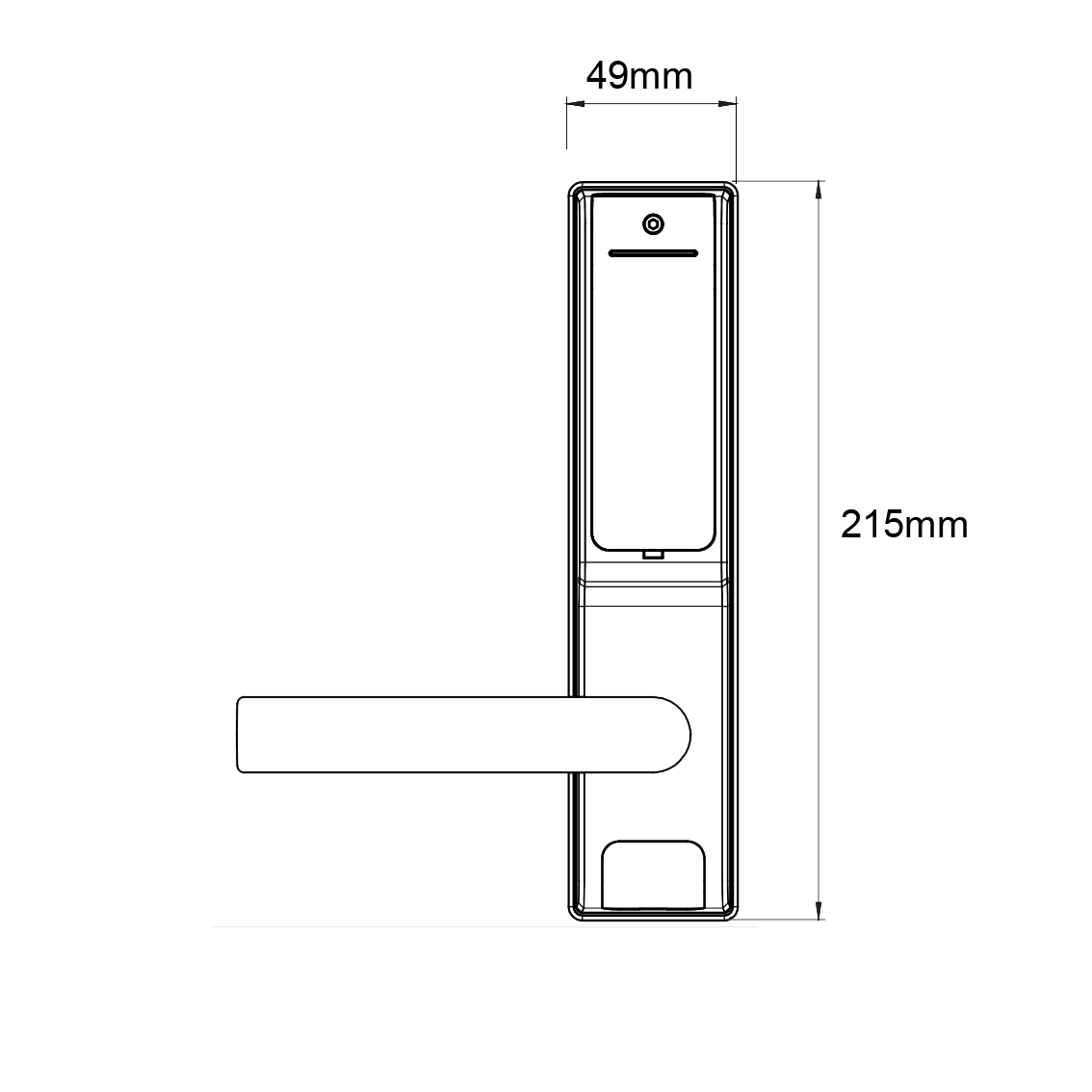 CTX530SC/530 - Lockwood CORTEX®Digital Lock Card + PIN with Latch