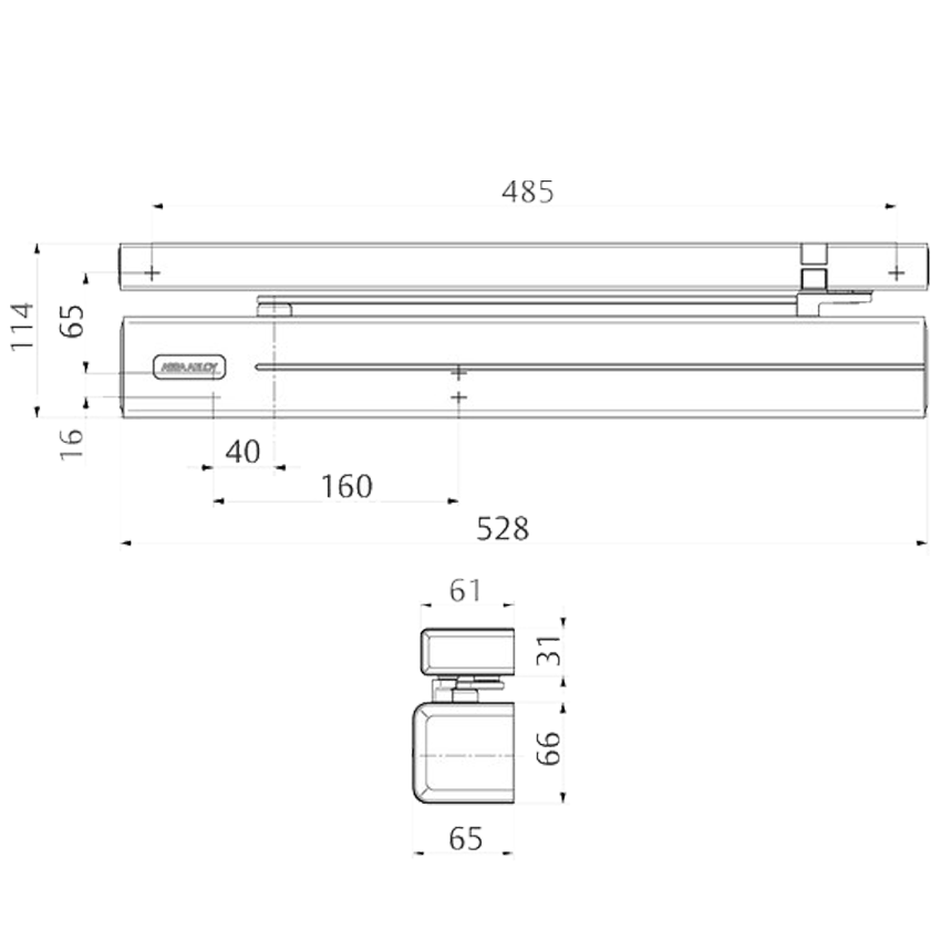 ASSA ABLOY Cam-Motion® Closer with integrated Close-Motion® Element - Options