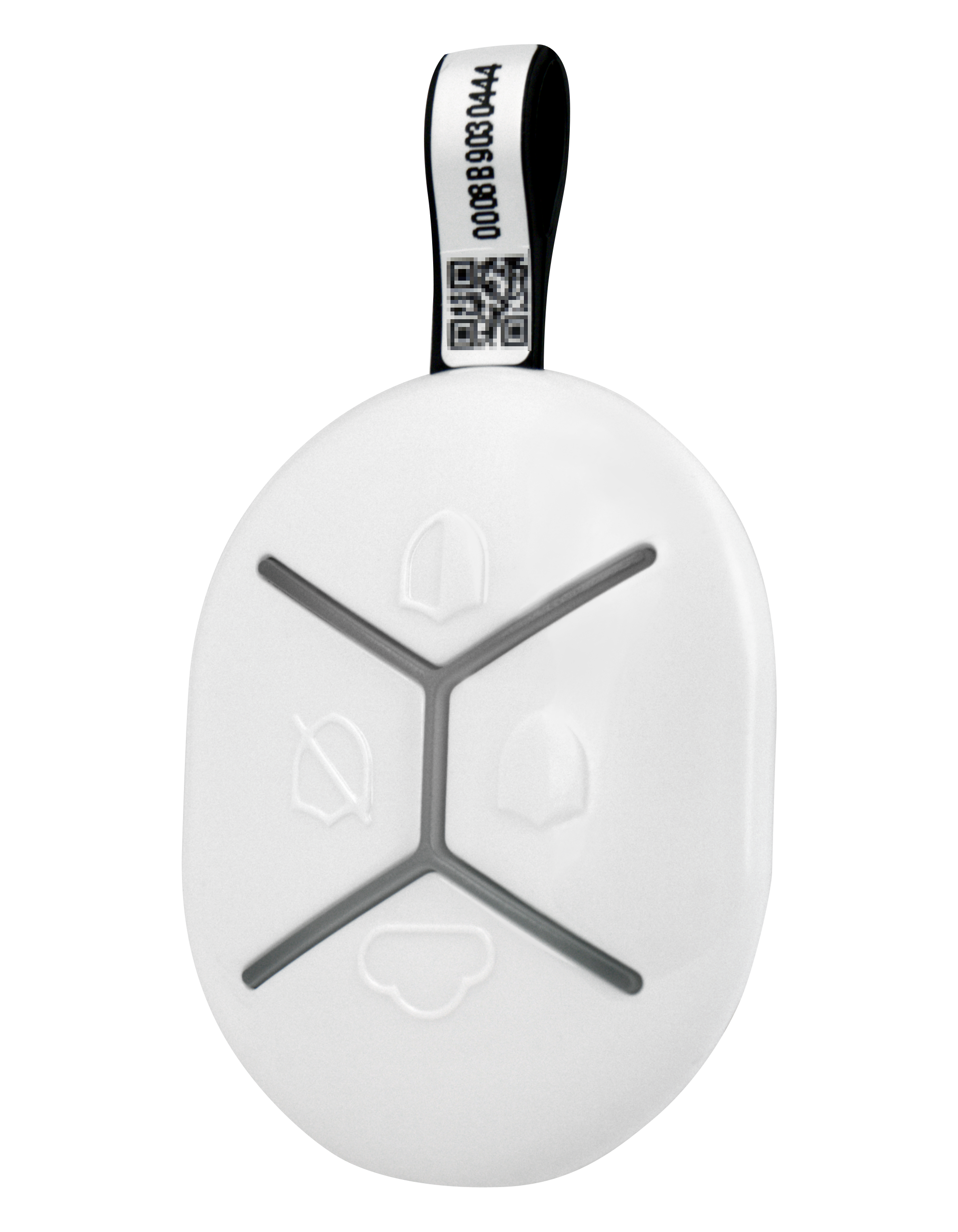 U-Prox Keyfob B4 White - Wireless Remote, three buttons for controlling and one programmable button