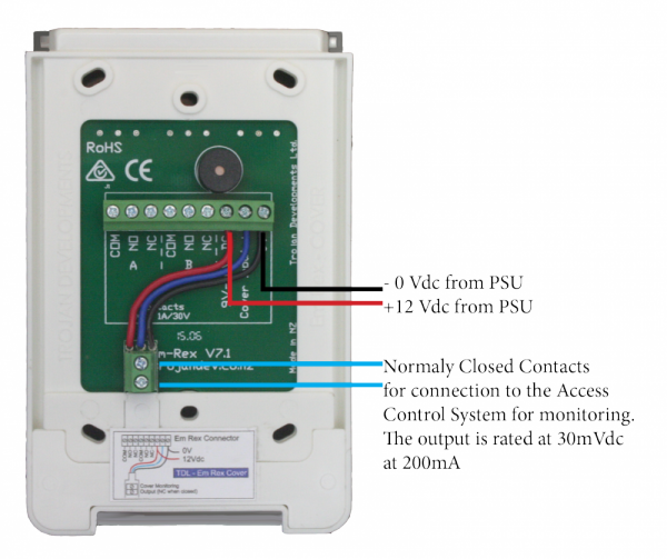 TDL-ECM - Monitored version, is used with the Em-Rex Unit to deter unintended / malicious activation