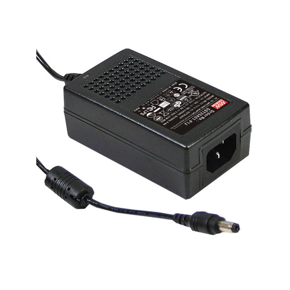 GST25A12-P1J - Mean Well 25W Desktop Power Supply 85-264/12VDC 2.08A