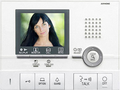 GT-2C - Aiphone Colour LCD 4 wire hands free apartment station for GT system with service switch + Individual door station