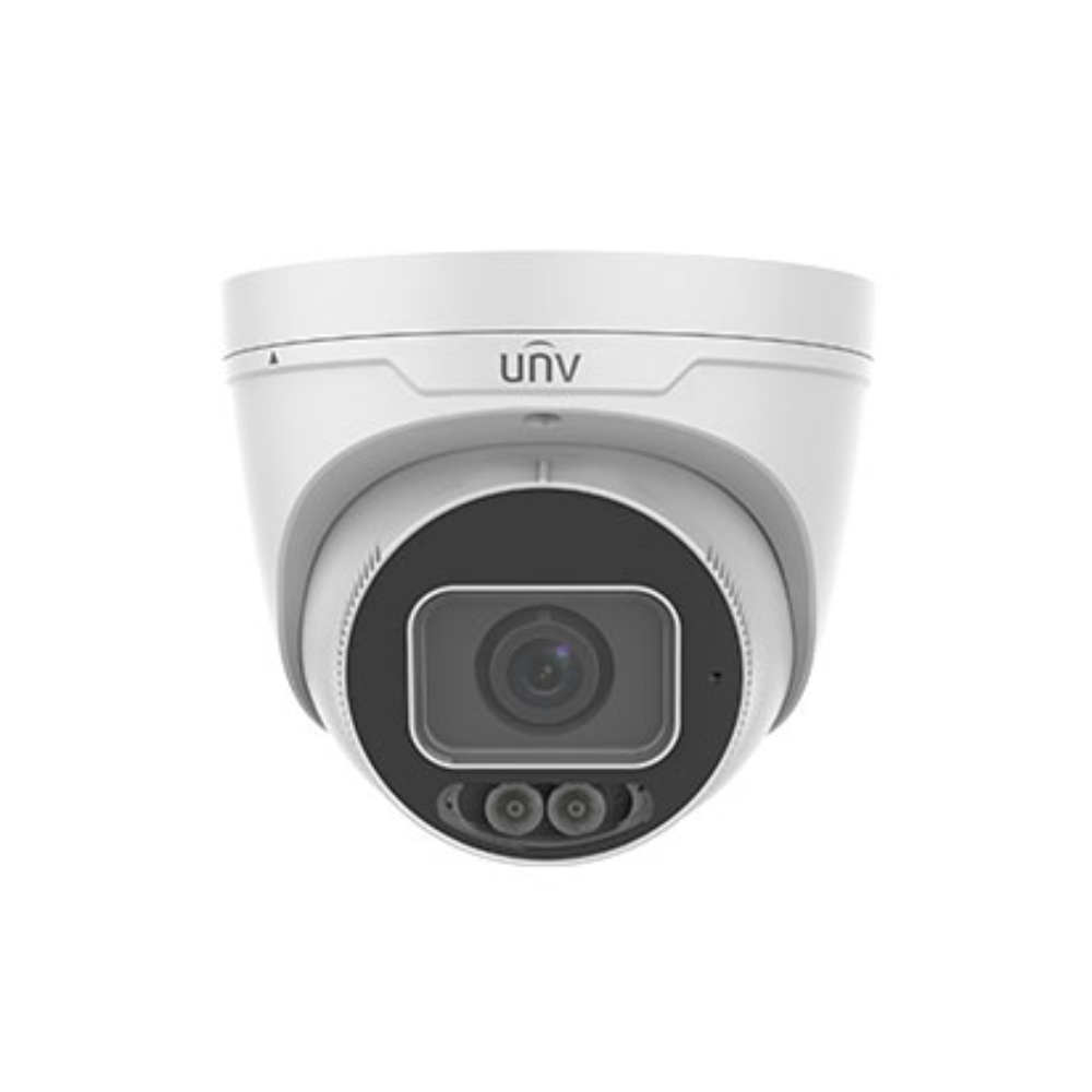 UniView IPC3638SE-ADF28K-WL-I0 ColourHunter AI 4K 8MP PoE IP Warm-White-Light (30m)