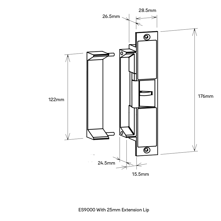 LT220200-505 - Trimec ES200/2000 25mm Extension Lip