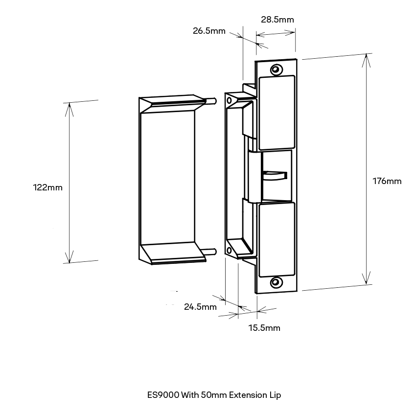 LT220200-506 - Trimec ES200/2000 50mm Extension Lip