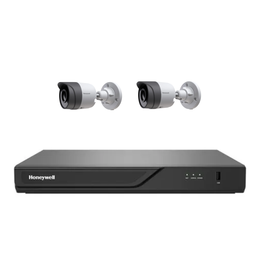 HWKit-82FB-xTB - Honeywell Surveillance Kit - 8ch NVR, 2x 5MP Fixed Bullet Cameras