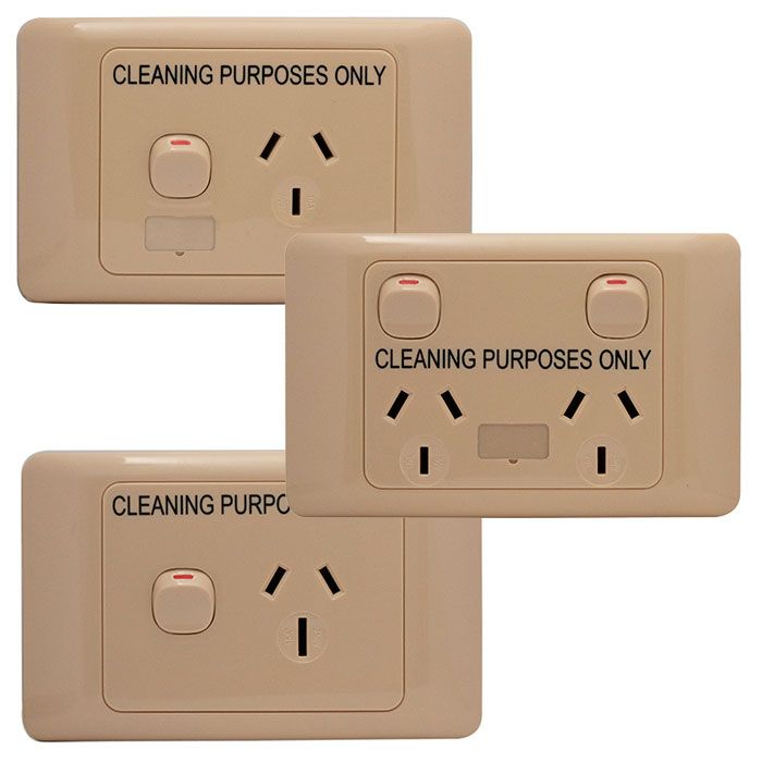 OM Series – Horizontal Cleaners Single/Double Socket Outlets Switched 10/15 Amp 250V a.c.