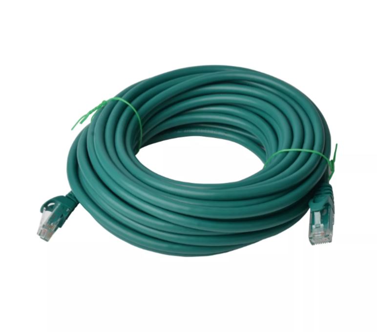 PL6A-40GRN - Cat 6a UTP Ethernet Cable, Snagless - 40m Green