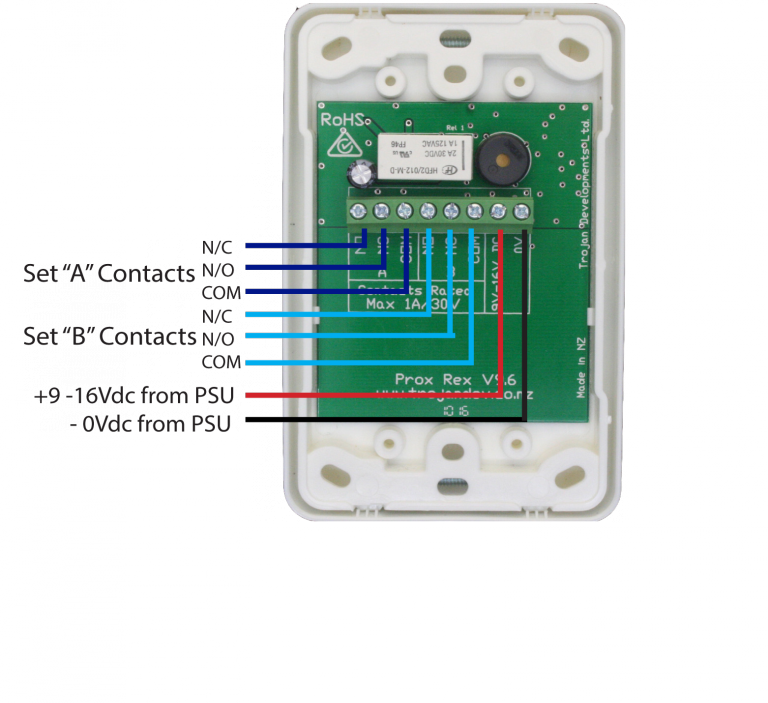 Prox-Rex - (Touch to Exit) is a touchless egress unit designed for use with Access Control Systems