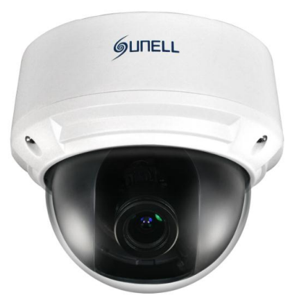 Sunell - 4MP Vandal dome, 2.8-12mm lens, 12VDC/PoE