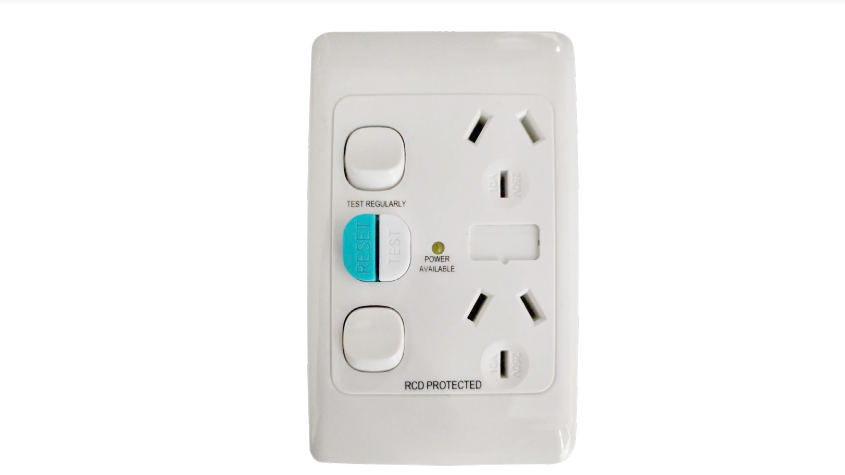 Socket Outlets Switched 10 Amp 250Va.c. with Residual Current Device (RCD) 230- 240Va.c. 20 Amp 10mA or 30mA