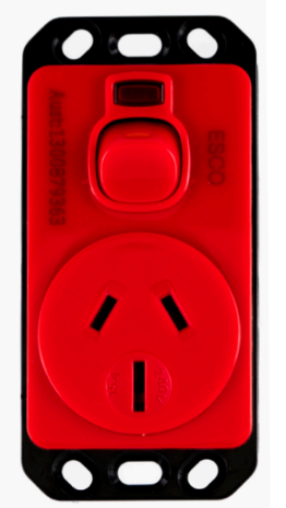 Meditek OB Series – Vertical Socket Outlet Panel Mount Switched 10/15 Amp 240V a.c. Single/Double Pole