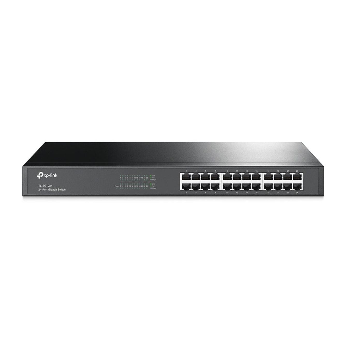 TL-SG1024 - TP-Link 24 Port Gigabit Switch (10/100/1000) Metal 19" Rackmountable