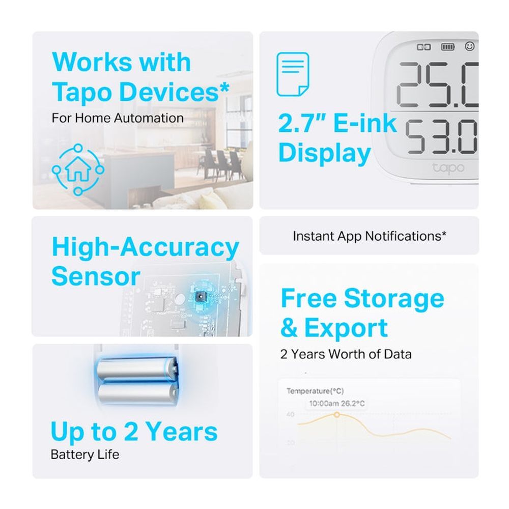 TL-TAPOT315 - TP-Link Tapo T315 Tapo Smart Temperature & Humidity Monitor