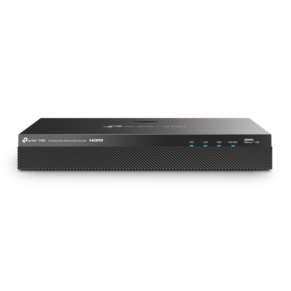 VIGI NVR2016H-16MP - TP-Link VIGI 16 Channel PoE+ Network Video Recorder