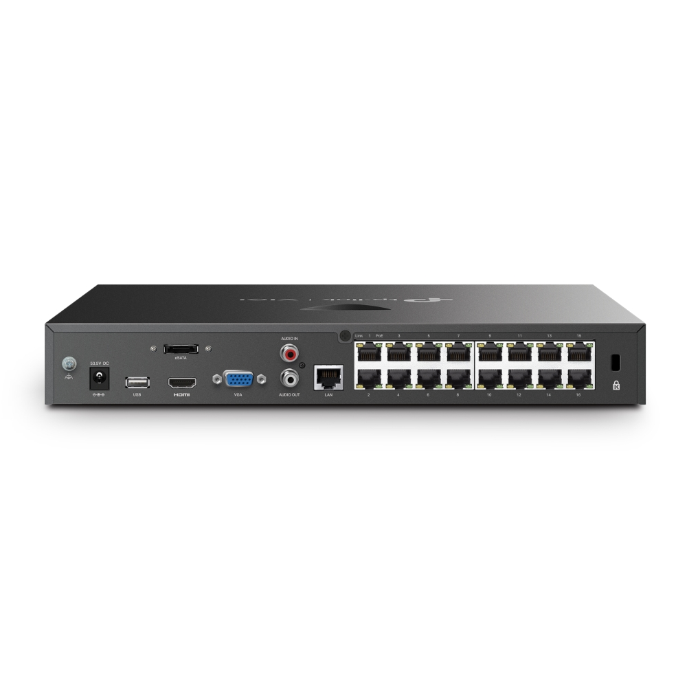 VIGI NVR2016H-16P - TP-Link VIGI 16 Channel PoE+ Network Video Recorder