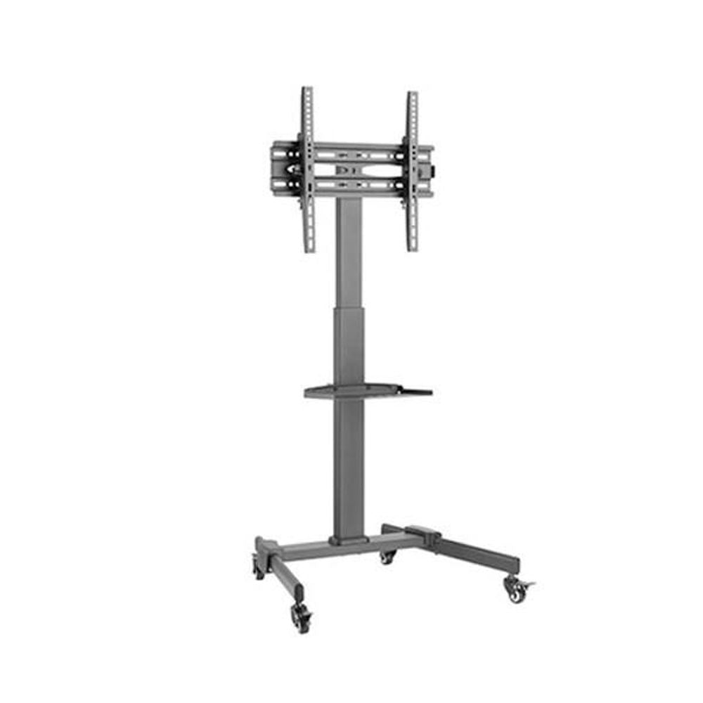 BT-TT22-44TW - Bracom COMPACT HEIGHT ADJUSTABLE STEEL TV CART (1020-1320MM/40.2-52)