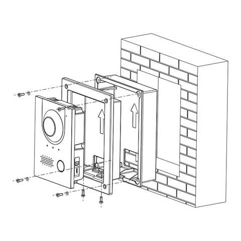 VTM114 - Dahua - Flush Mount Back box for VTO2202F-P