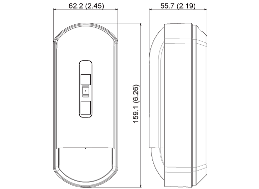 OPT-FLX-S-DT-X5 - Optex - PIR Detector / PIR Microwave Combination Detector : FlipX Series