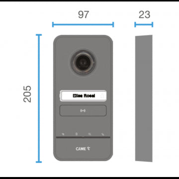 BPT-LHS-V-Kit - BPT Video Entry Panel, impact resistance, expandable to 4 calls