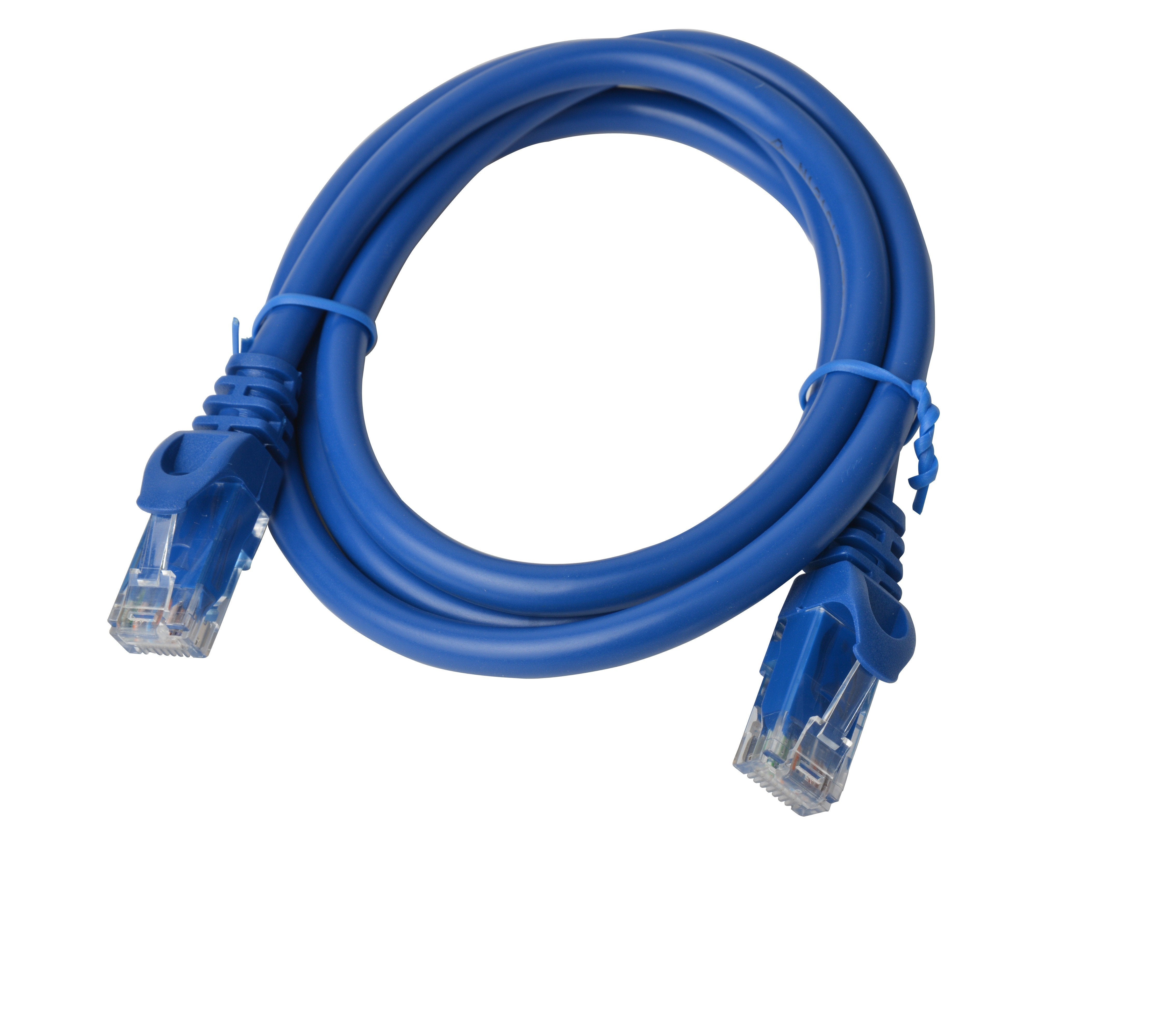 PL6A-1BLU - Cat 6a UTP Ethernet Cable, SnaglessÂ - 1m (100cm) Blue