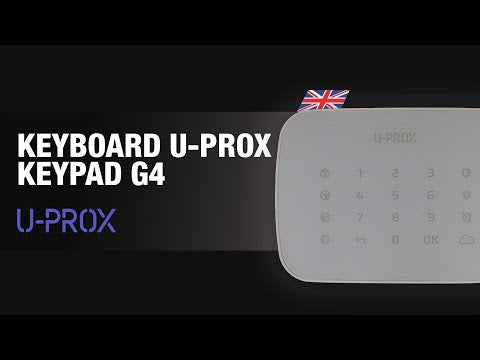 U-Prox Keypad G4 - Wireless Keypad with a touch surface and buttons for managing four groups-3