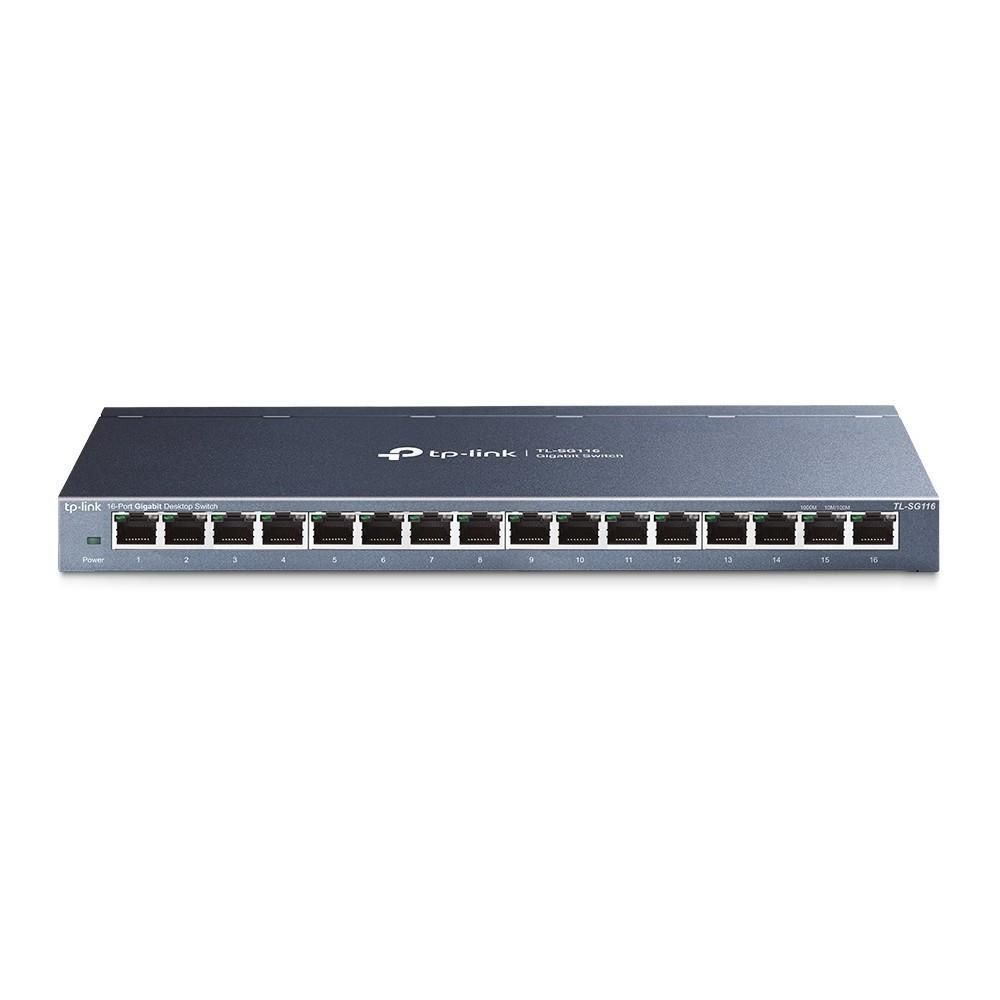 TL-SG116 - TP-Link TL-SG116 16-Port Gigabit Desktop Switch, Green Technology