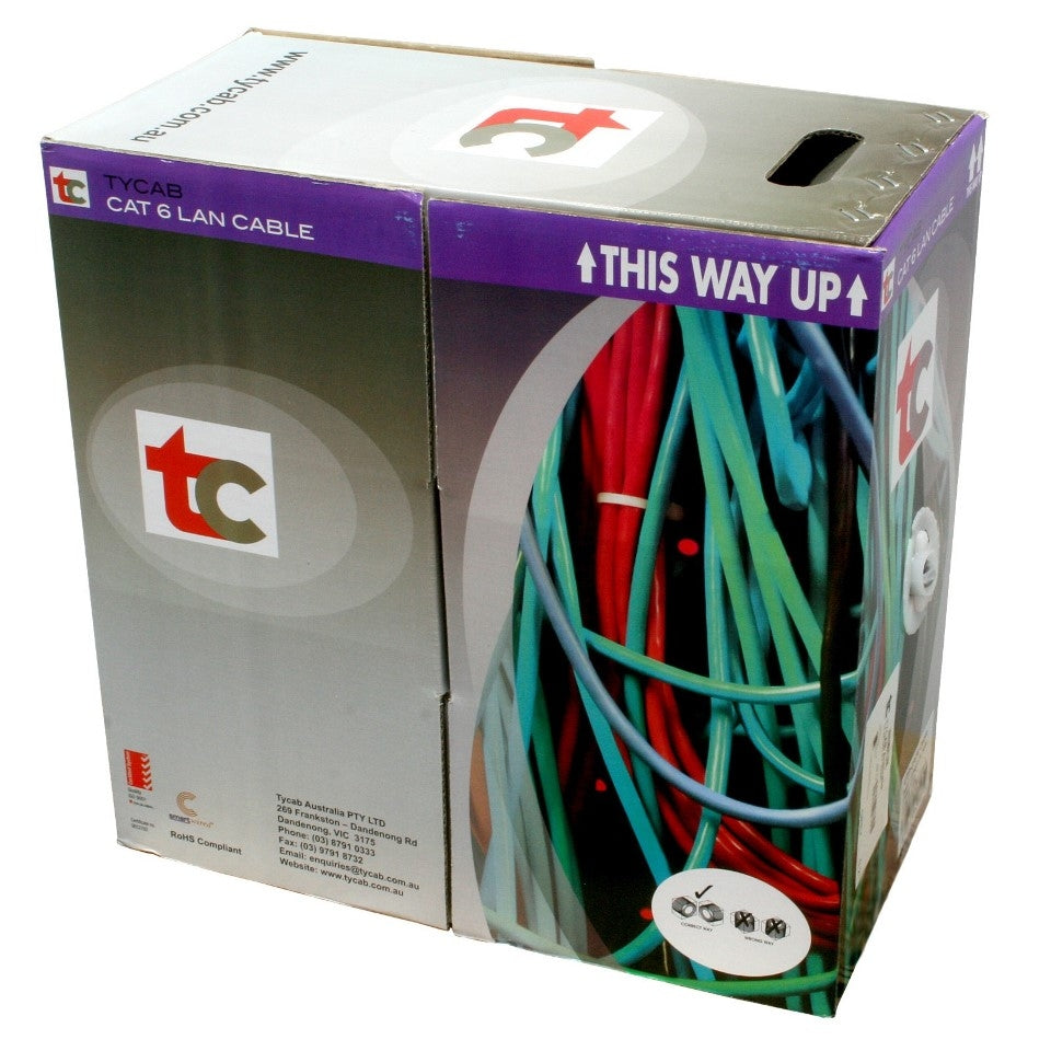 DPA81051R305 - Tycab Cat6 UTP Cable Solid Conductor - Green