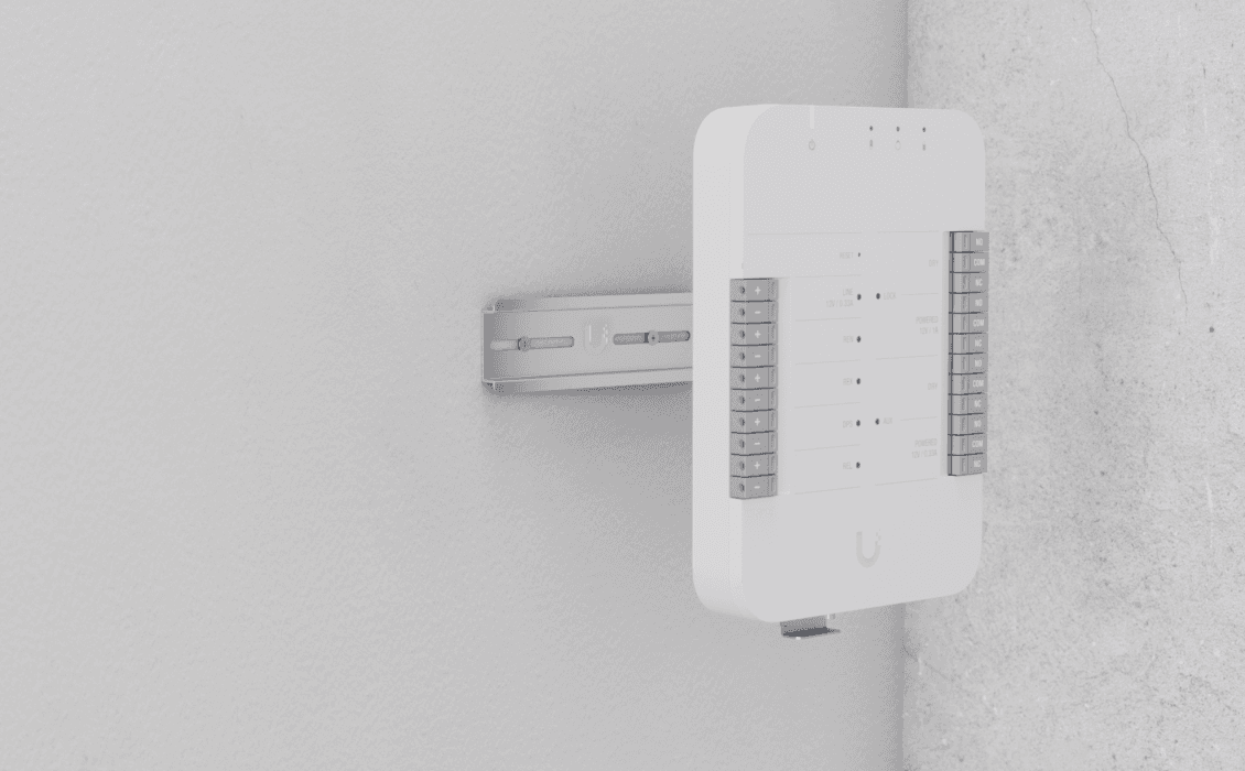 UA-HUB - Ubiquiti Access Hub - DIN Rail Mountable for Door, Lock, Access Control Device, Door Opener