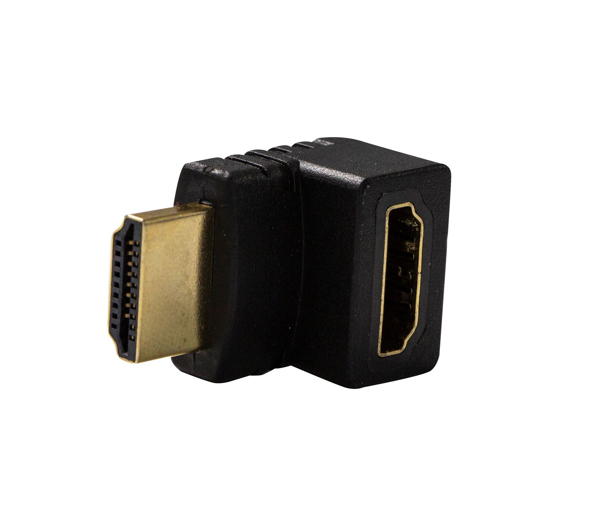 A-HDMI-RA A-HDMI-RA Dynamix HDMI Up Angled Adapter High-Speed with Ethernet Gold