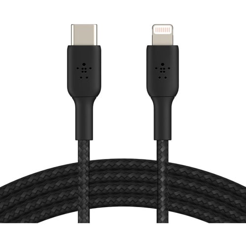 CAA004BT1MBK - Belkin Lightning/USB-C Data Transfer Cable - 1 m Lightning/USB-C Data Transfer Cable - First End: Lightning