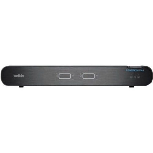 F1DN202KVM-UN-4 - Belkin Universal 2nd Gen Secure KVM Switch, 2-Port Dual Head w/CAC - 2 Computer(s)